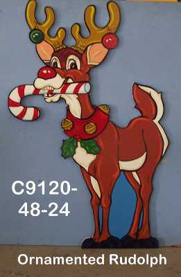 C9120Ornamented Rudolph